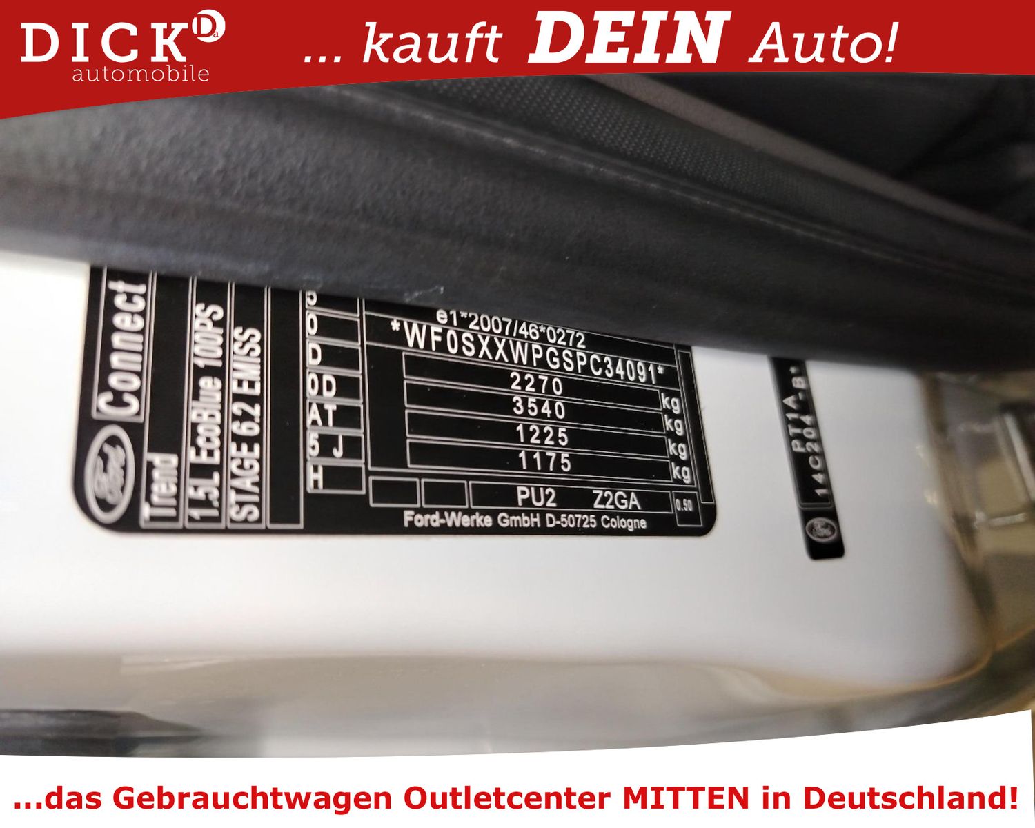 Fahrzeugabbildung Ford Transit Connect 1.5d Lang NAVI/SHZ/RFK/AHK/8Fa