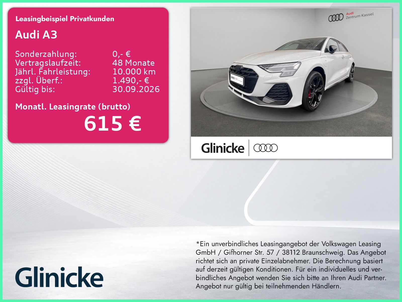Audi A3 SB TFSIe S line LED MMI+ 360° Teilleder