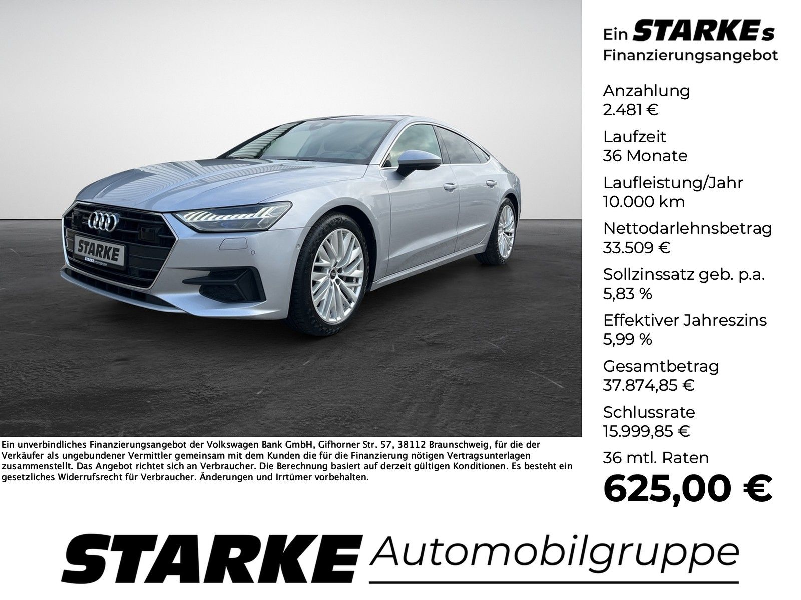 Audi A7 Sportback 50 TDI quattro tiptronic  HeadUp Pa