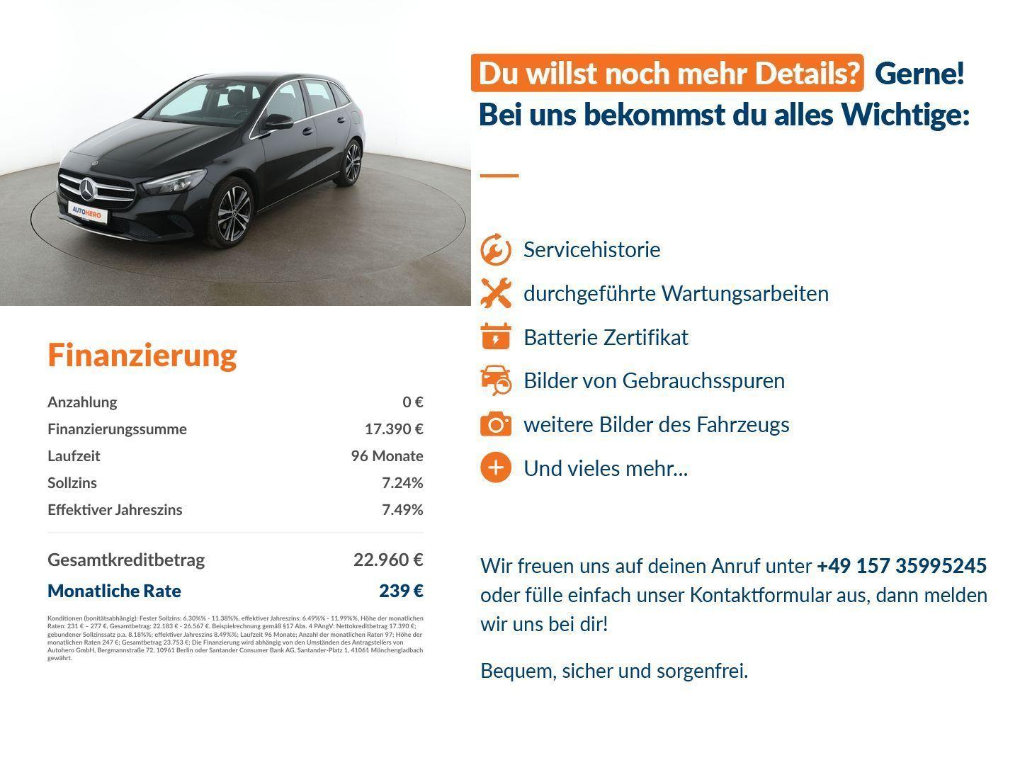 Mercedes-Benz B-Class Edition 19 Aut.*LED*NAVI*TEMPO*PDC*SHZ*, миниатюра 14