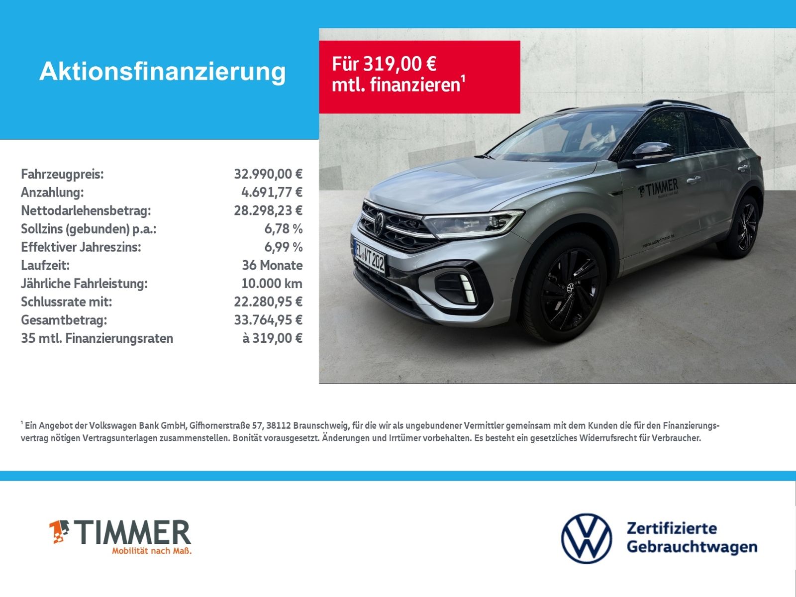 Volkswagen T-Roc R-Line 2.0 TDI DSG AHK DIGITAL-COCK KAMER foto 2