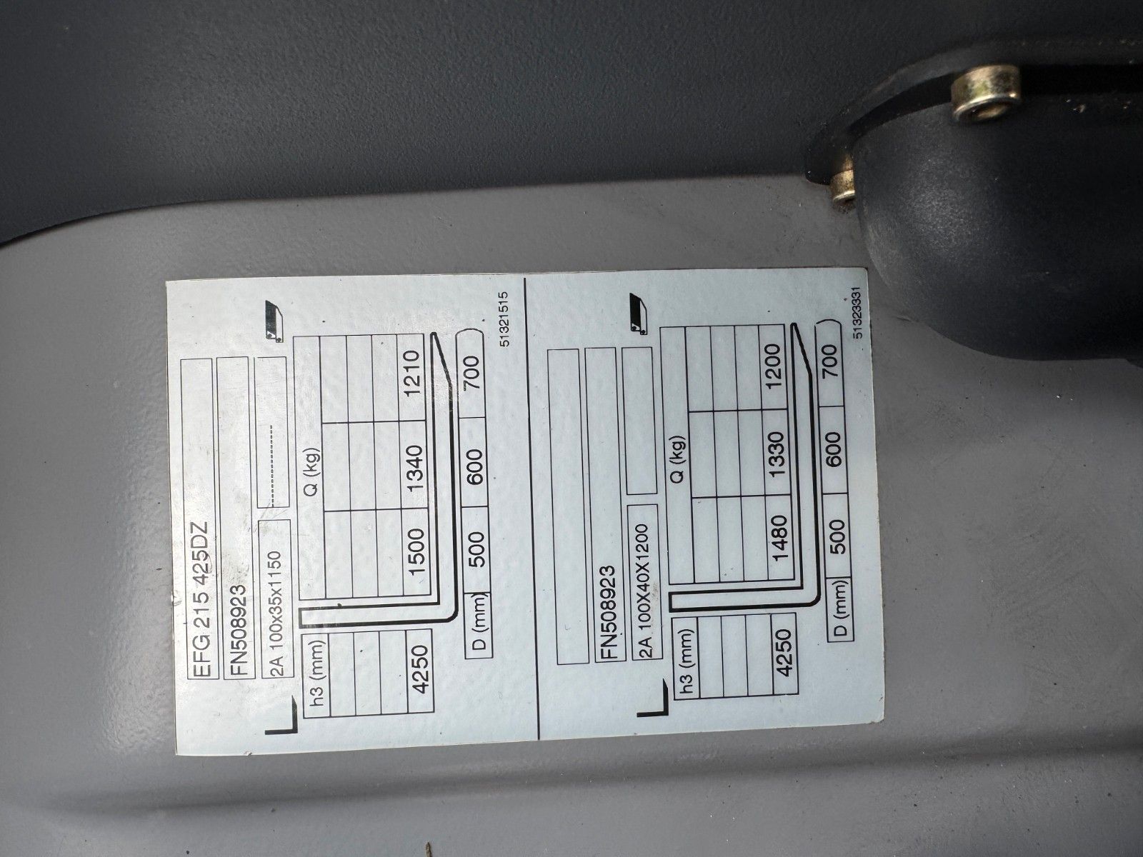 Fahrzeugabbildung Jungheinrich EFG 215 / Triplex: 4.25m! / SS / nur 716h!