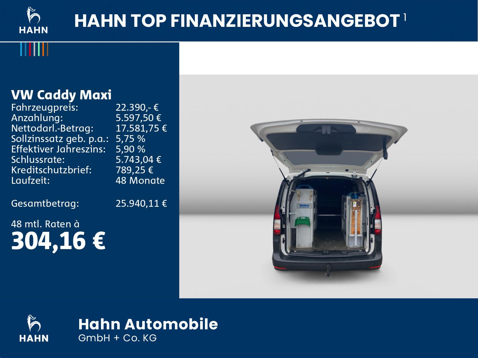 Volkswagen Caddy Maxi 2.0 TDI Klima PDC Werkstatteinrichtun