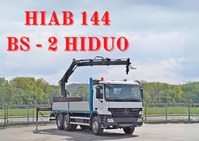 Mercedes-Benz ACTROS 2632 * HIAB 144BS-2HIDUO+FUNK / 6x4