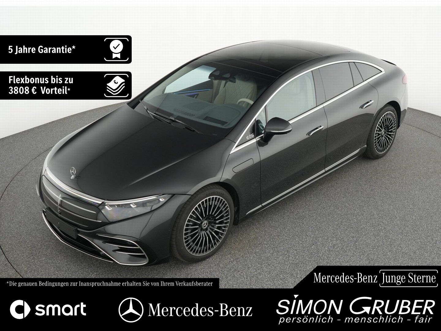 Fahrzeugabbildung Mercedes-Benz EQS 580 4M AMG Exklusive 4*Massage HUD Burm Digi