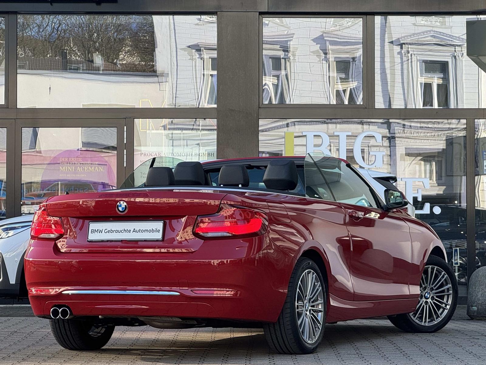 BMW 220d Cabrio Luxury Line LED Navi Prof DA PDC H/K