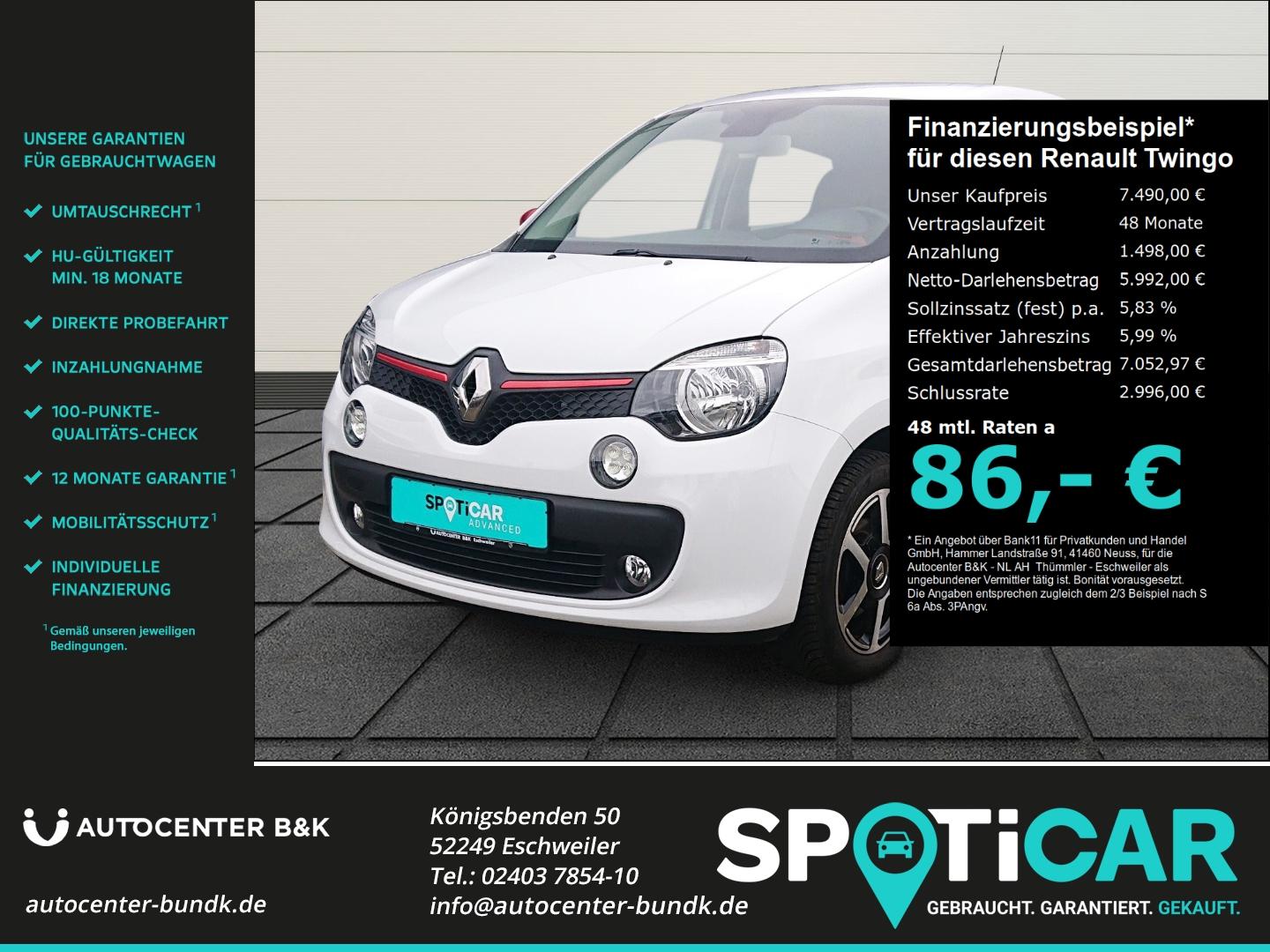 Renault Twingo Luxe Soundsystem SHZ PDC Temp Musikstream