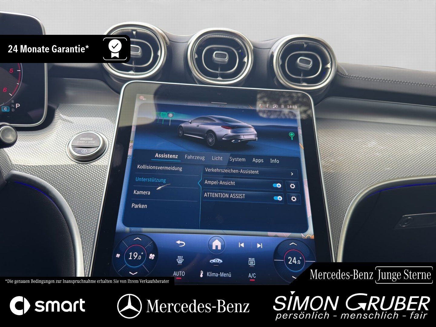 Fahrzeugabbildung Mercedes-Benz CLE 220 d Coupé AMG Night Pano DigiLight 20Zoll