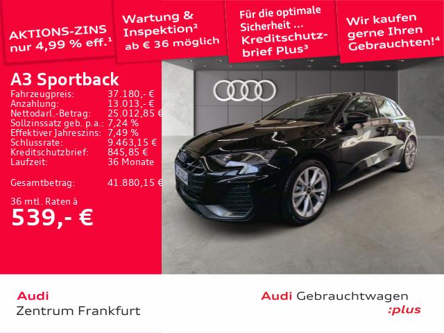 Audi A3 Sportback TDI S tronic S line LED 360°