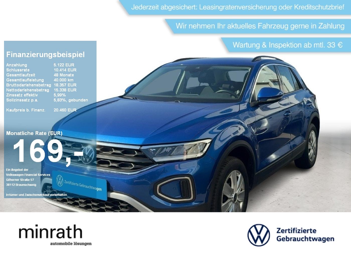 Volkswagen T-Roc Life 2.0 TDI DSG APP+DAB+VIRT+ACC+LED+NAVI