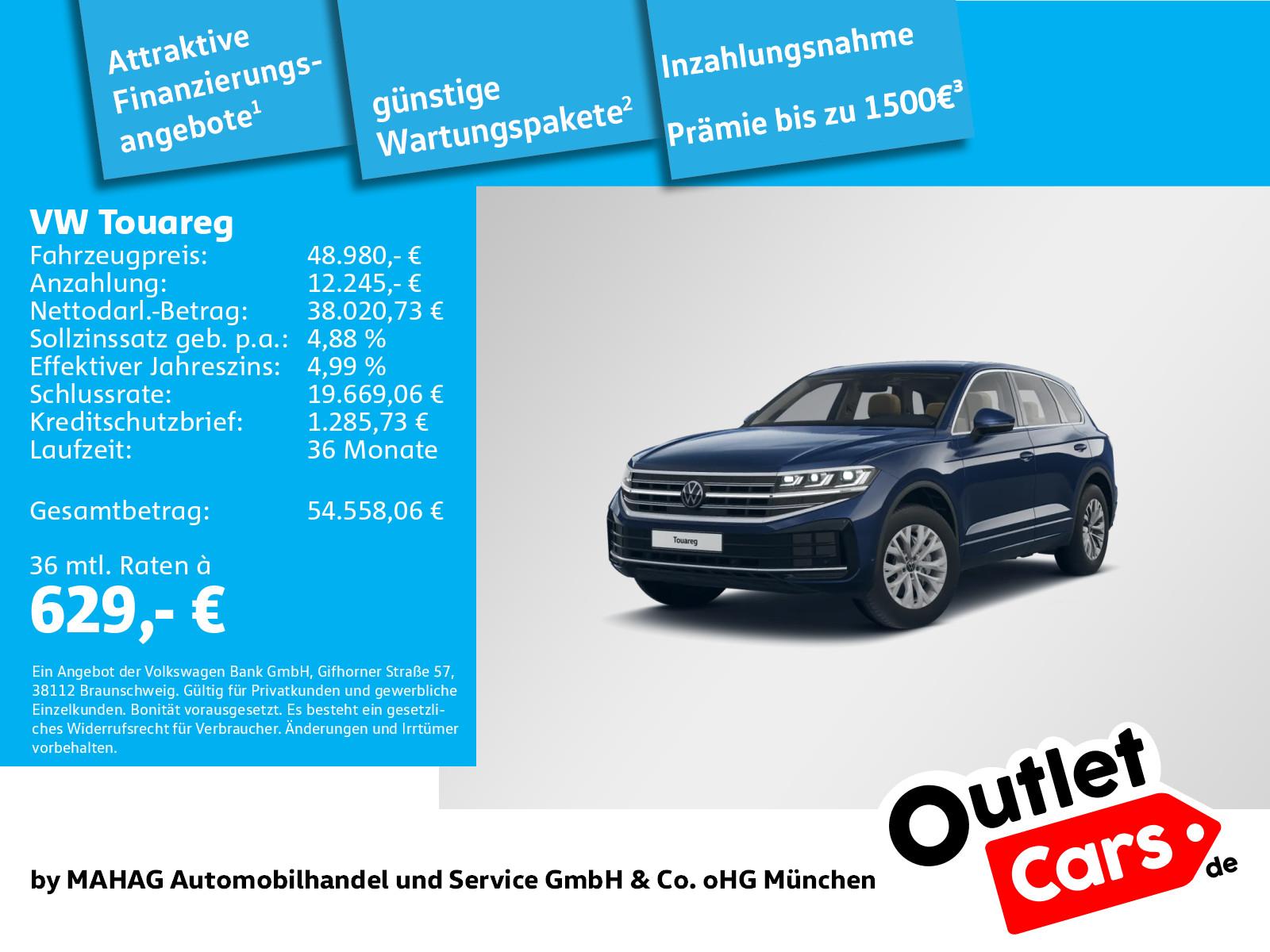 Volkswagen Touareg Elegance 3.0 TDI 4Mot Leder IQ.Light Nav