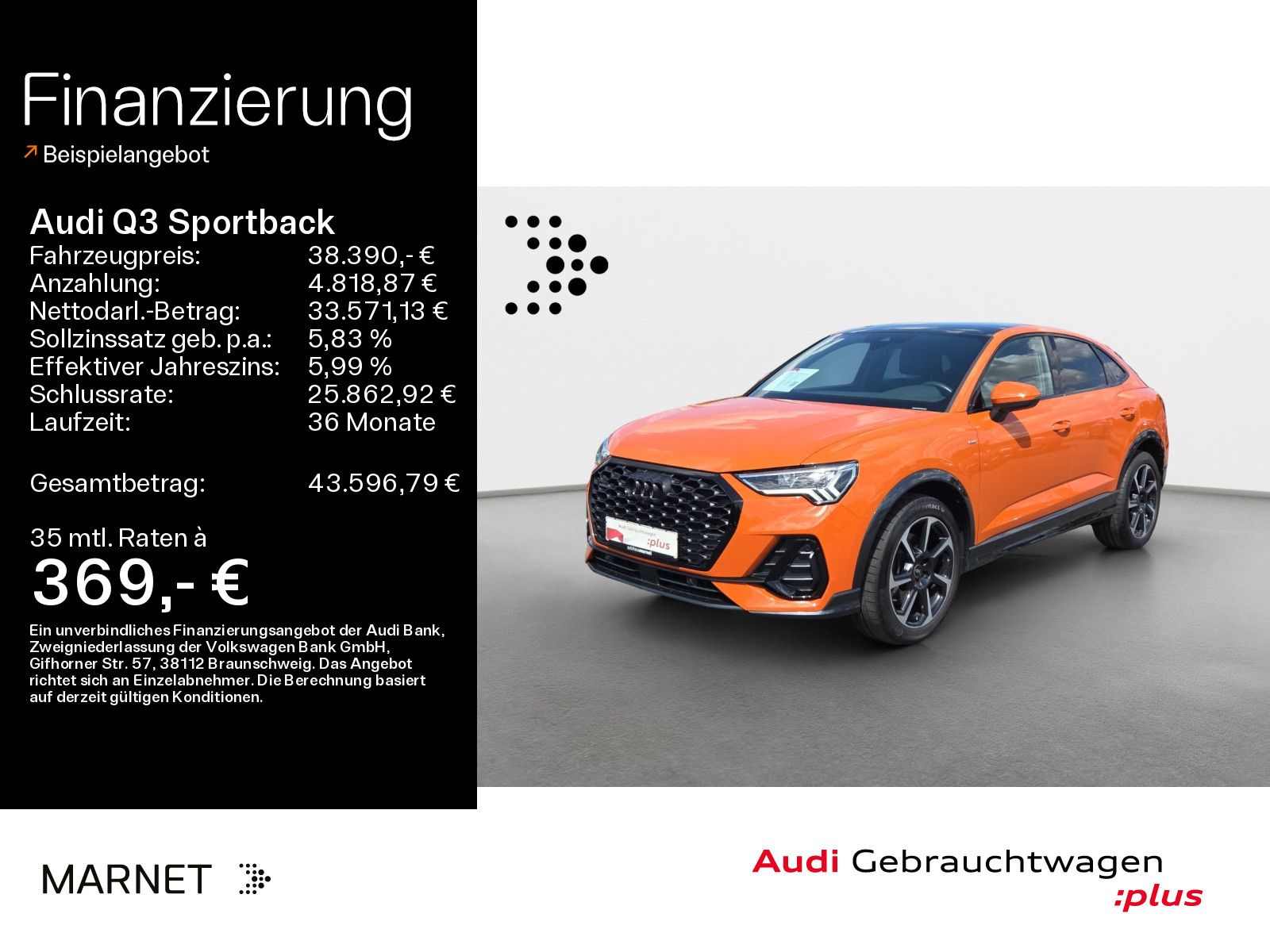 Audi Q3 Sportback 40 TDI qu S line*Navi*LED*SONOS*AHK foto 1