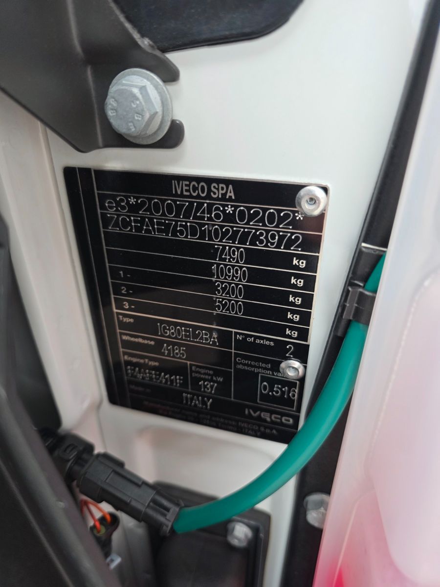 Fahrzeugabbildung Iveco Eurocargo ML75E19/P LBW 1.000kg 3 Sitze Klima