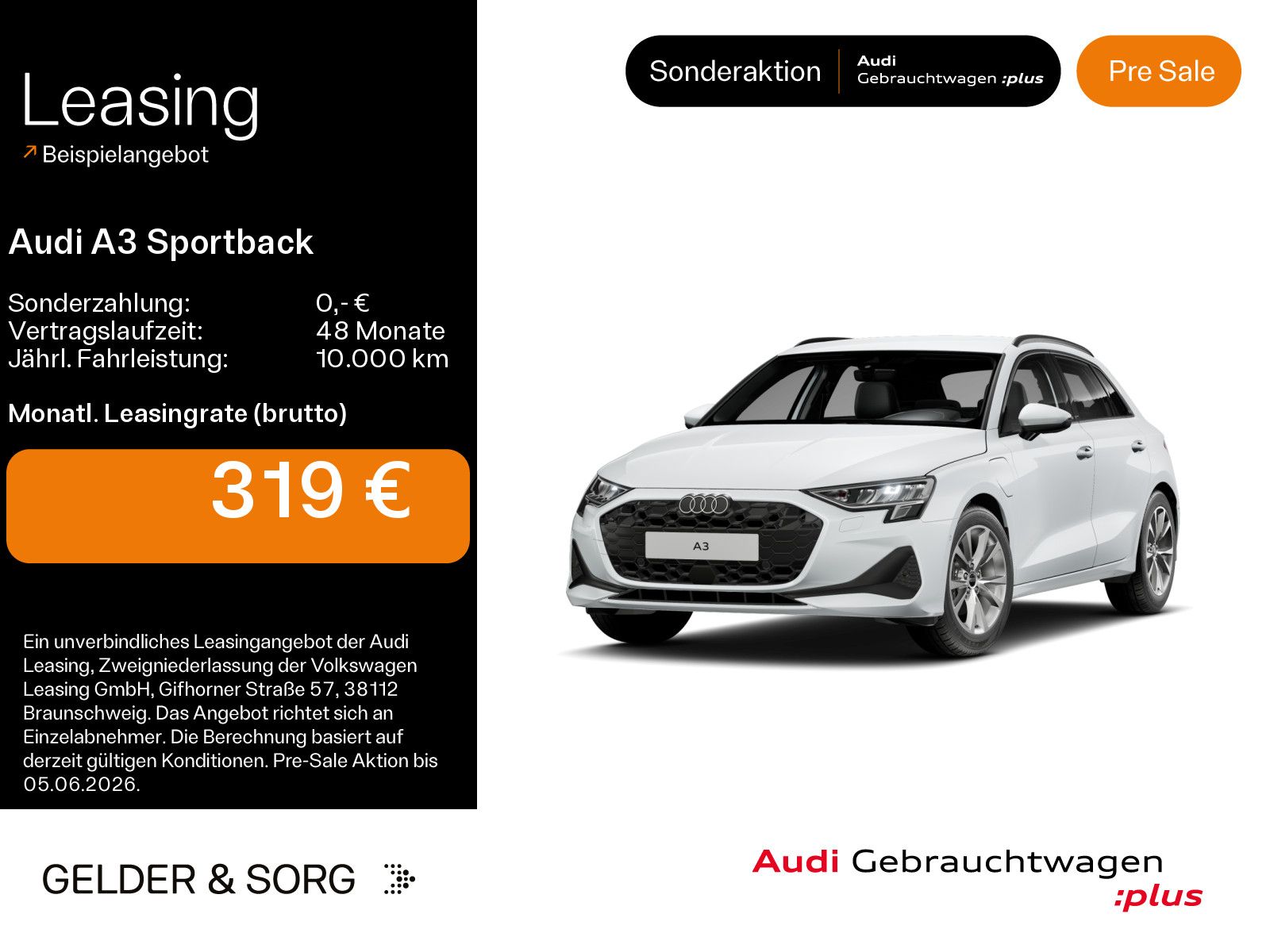 Audi A3 Sportback 40 TFSI e 141km/WLTP*Business*Sound
