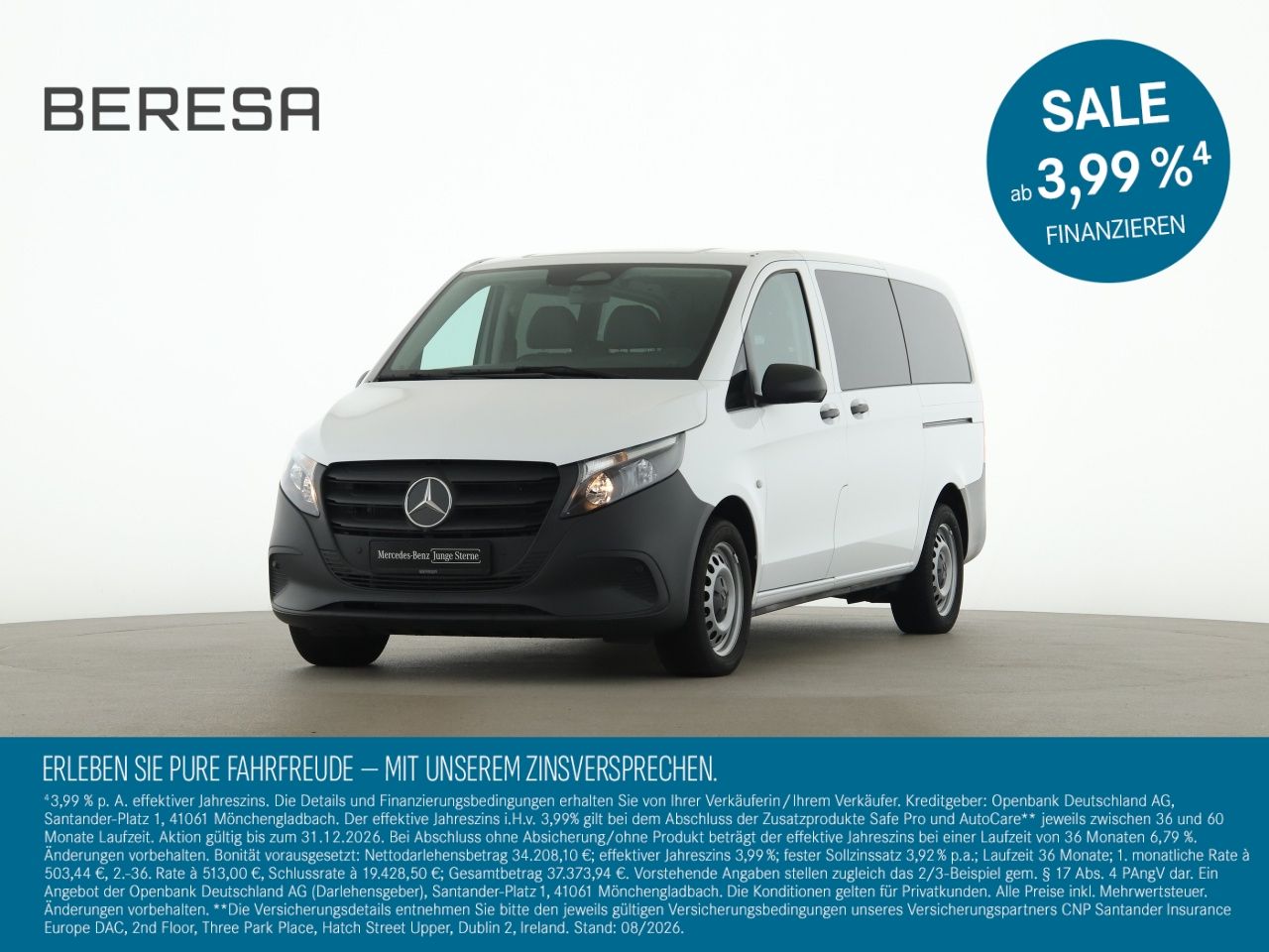 Mercedes-Benz Vito 114 CDI Tourer Lang 9 Sitzer Kamera