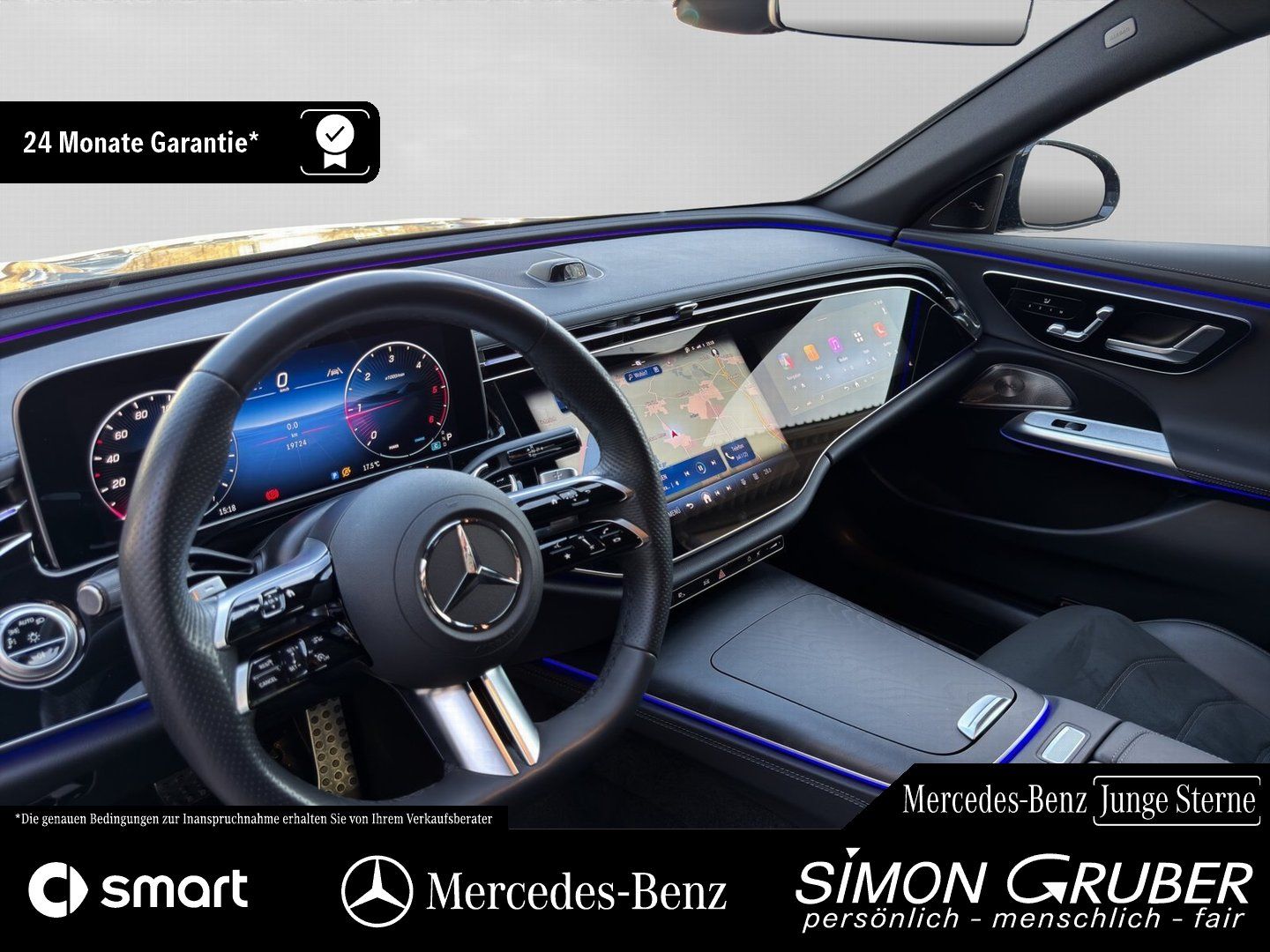 Fahrzeugabbildung Mercedes-Benz E 220 d AMG Superscreen Night 20" Burm 360° Digi