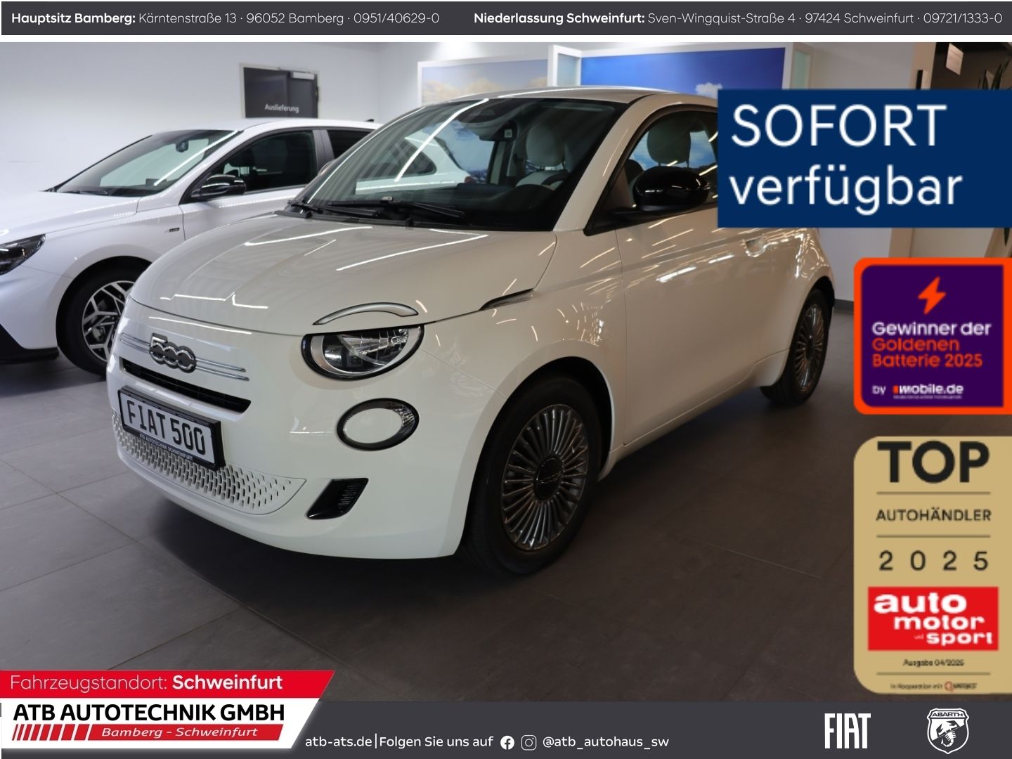 Fahrzeugabbildung Fiat 500 ICON + Komfortpaket Hybrid 1.0l PDC Rückfahr