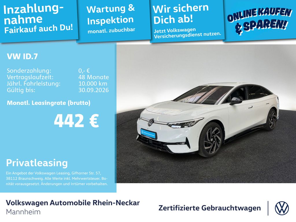 ID.7 Pro 210kW GAR 2030 Navi AHK Kamera uvm