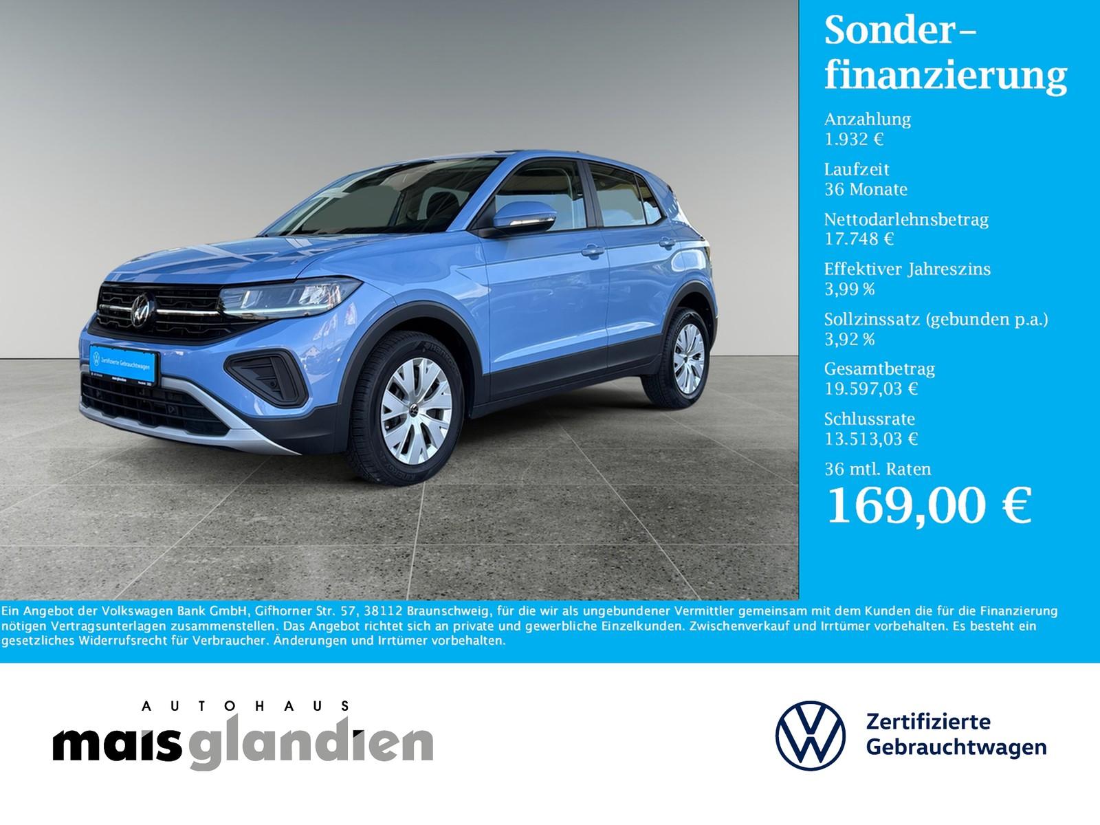 Volkswagen T-Cross 1.0 TSI LED App Klima EPH+ virt. Cockpit