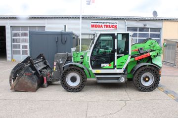 SENNEBOGEN 355 E-Vollgummireifen-Greifschaufel-Teleskop-TOP