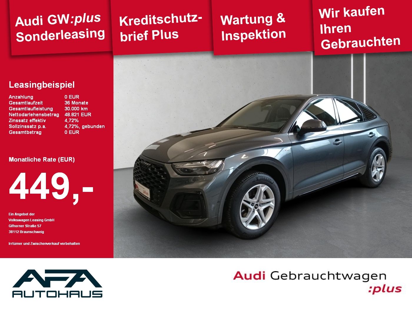 Audi Q5 Sportback 40 TFSI qu. S-Line*AHK*360°*Matrix