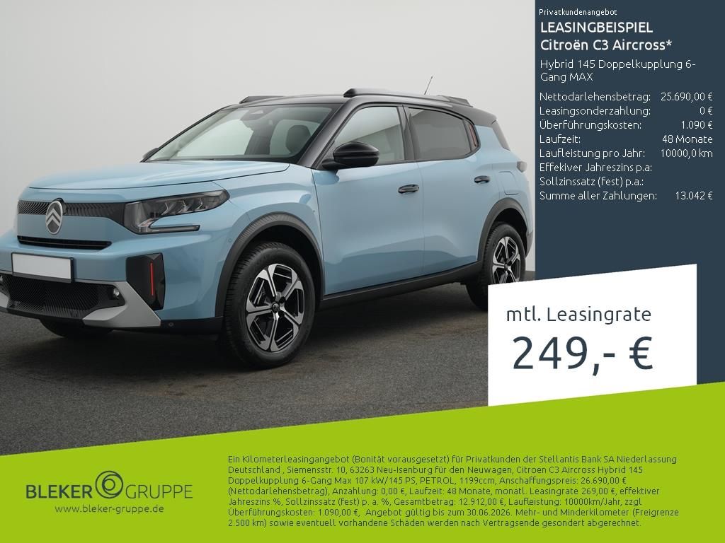 Citroën C3 Aircross Hybrid 145 Doppelkupplung 6-Gang MA