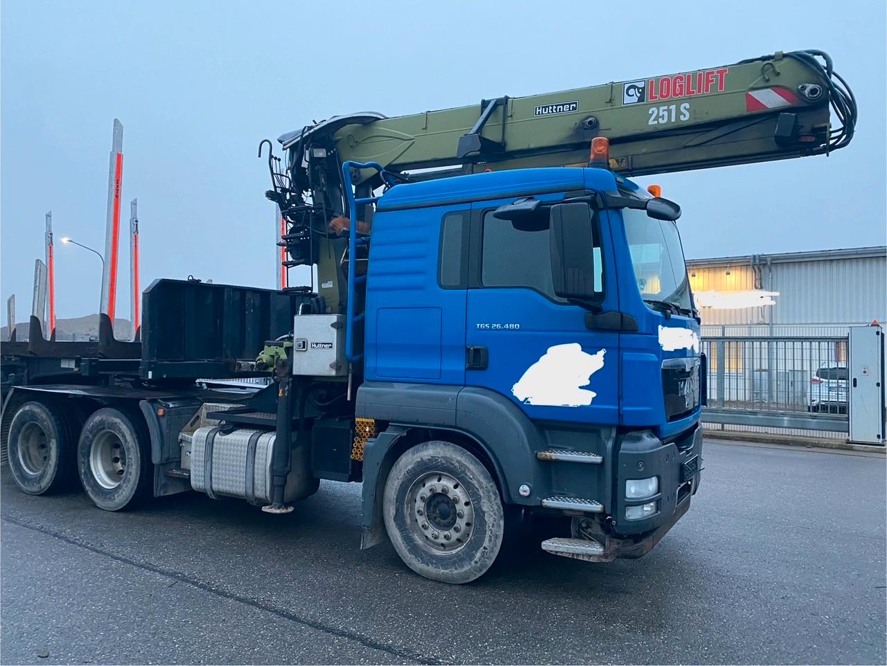 MAN TGS 26.480 MIT KRAN, GREIFER, AUFLIEGER