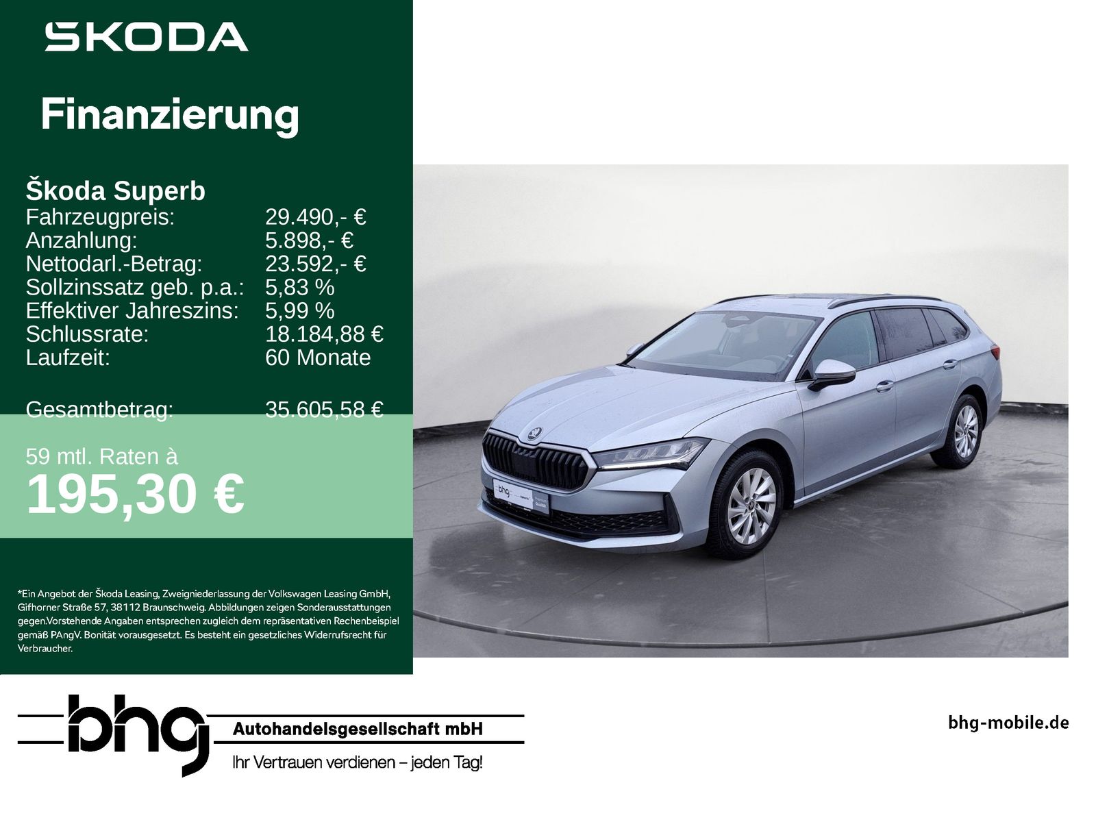 Skoda Superb Combi 1.5 TSI mHEV DSG Essence *ACC*NAVI*