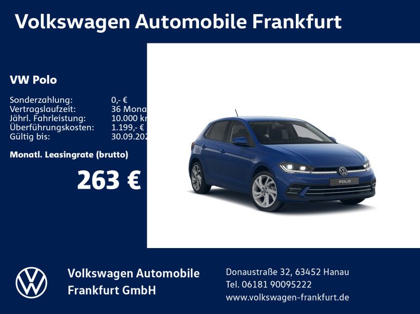 Polo Style 1,0 l TSI OPF 70 kW (95 PS) 5 -Gang