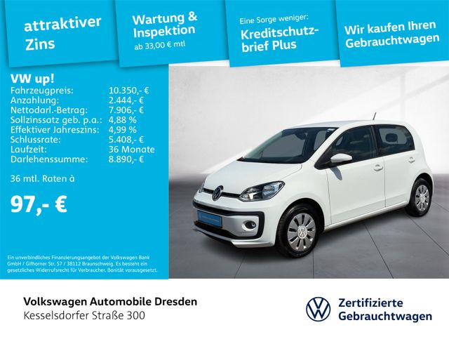 Volkswagen up! 1.0 GRA PDC Kamera Sitzhzg.