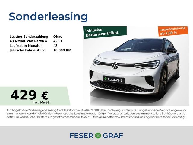VW ID.4 GTX 4M AHK Alu 21" Matrix Navi Wärmep. 360°