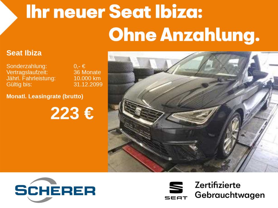 Seat Ibiza FR 1.0 TSI NAVI RFK CARPLAY SHZ LED PDC