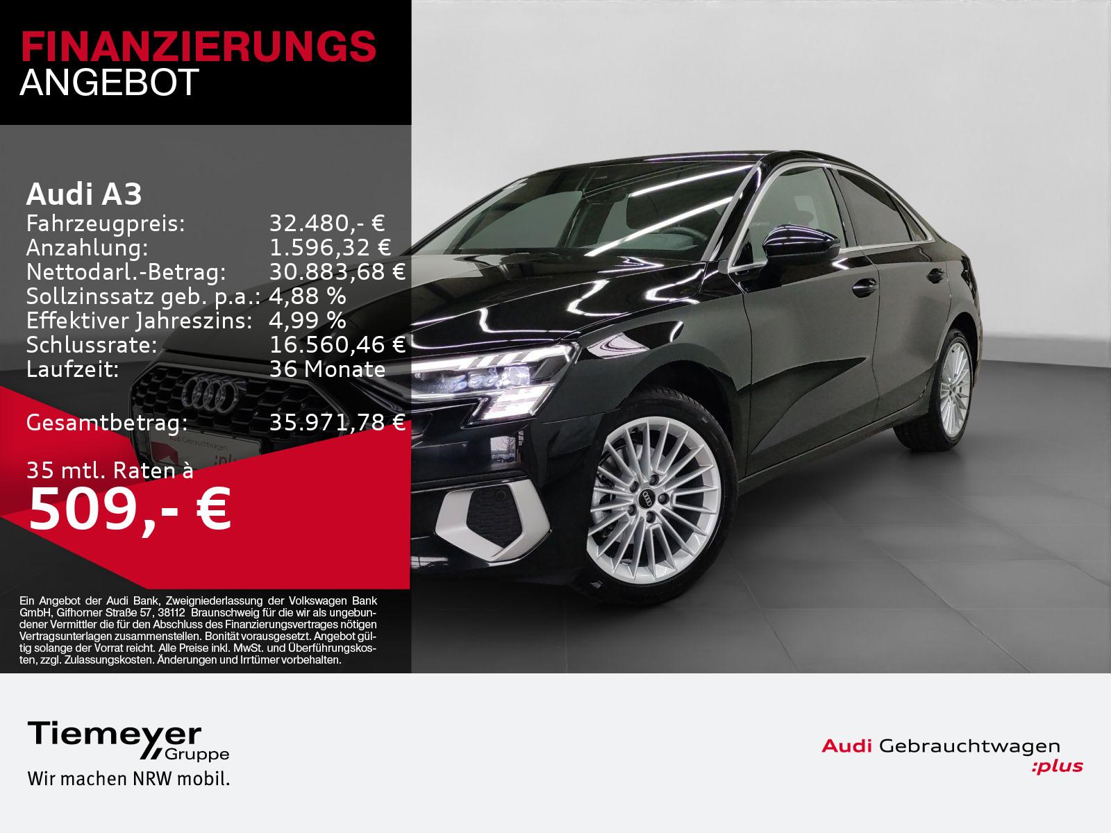 Audi A3 Lim 35 TFSI ADVANCED MATRIX SITZHZG VIRTUAL+