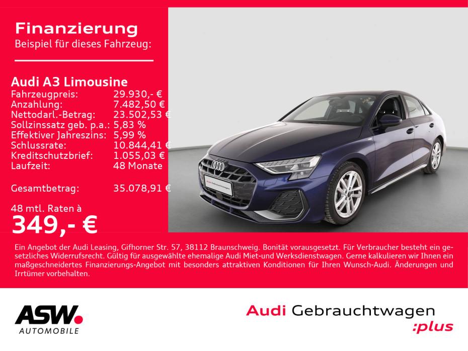 Audi A3 Limousine S line TFSI NAVI LED AHK RFK ACC, миниатюра 2