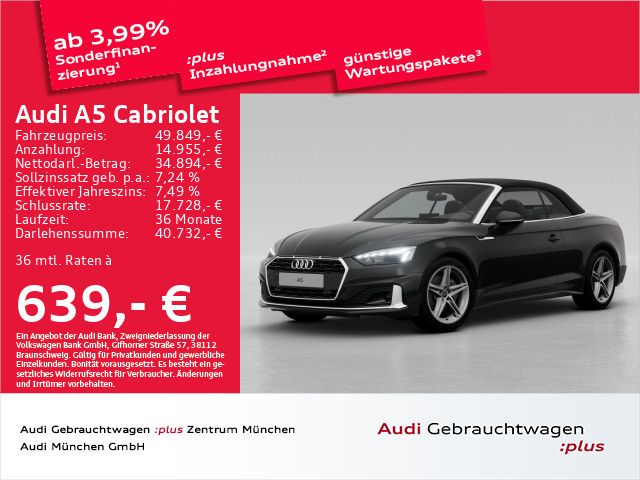 Audi A5 Cabriolet 40 TFSI S tronic advanced ACC/Virtu