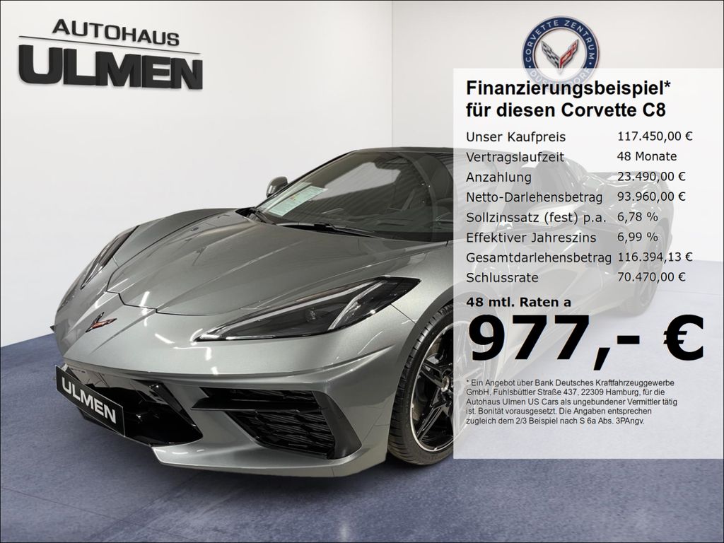 Corvette C8 Stingray Cabriolet 3LT MJ24 COC Z51 Front-Lif