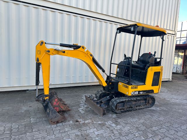 JCB 16C-1,2019 BJ, 1.010 BH,verbr. Laufwerk,2xLöffel