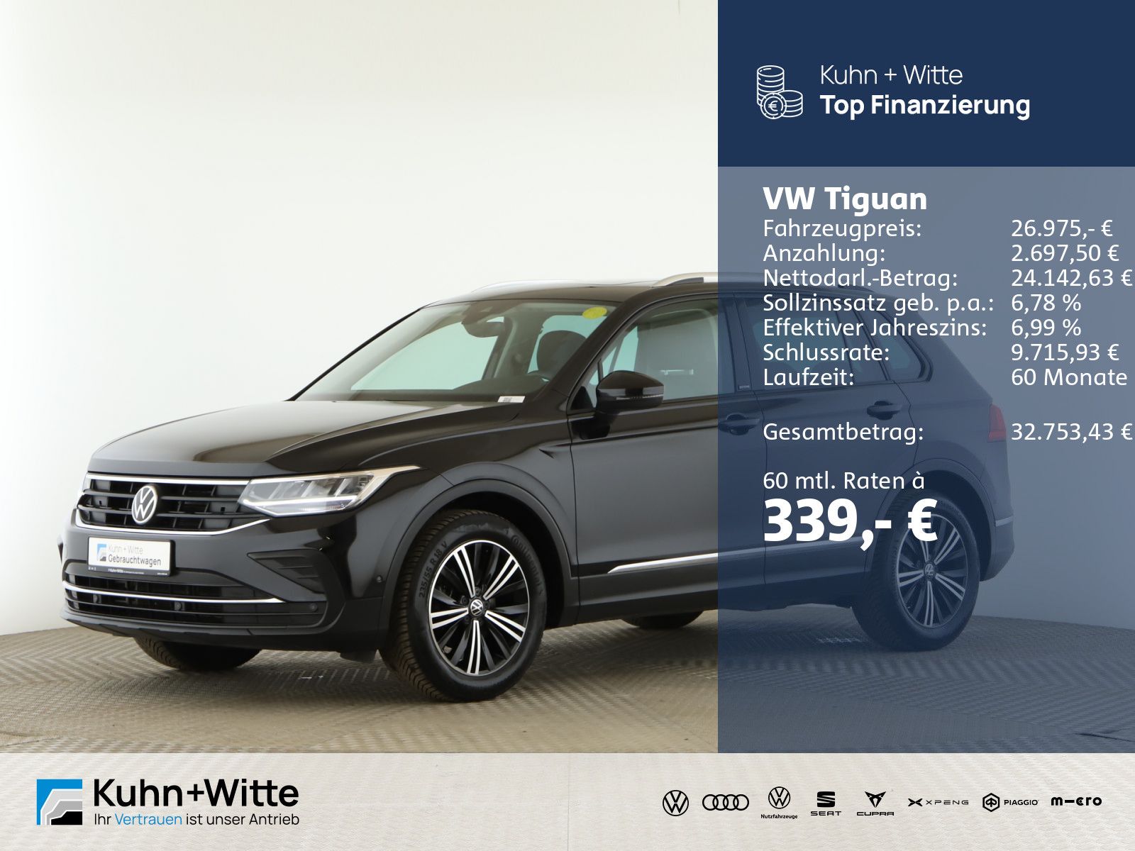 Volkswagen Tiguan 1.5 TSI Active *Pano*LED*RFK*Navi*AppleCa