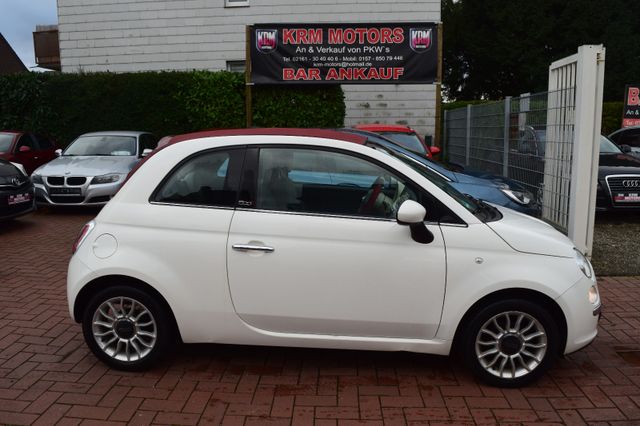 Fiat 500C CABRIO,TÜV/AU NEU,KLIMA,TEILLEDER,PDC,AUX