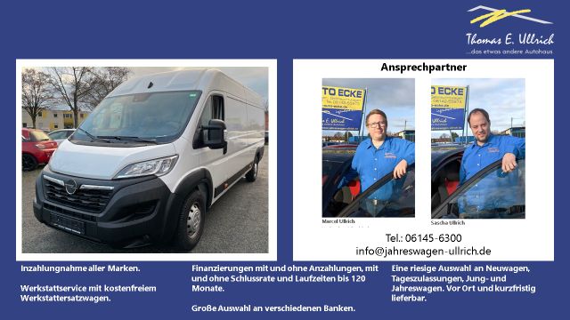 Opel Movano Cargo Kasten 2.2 Diesel L4H2