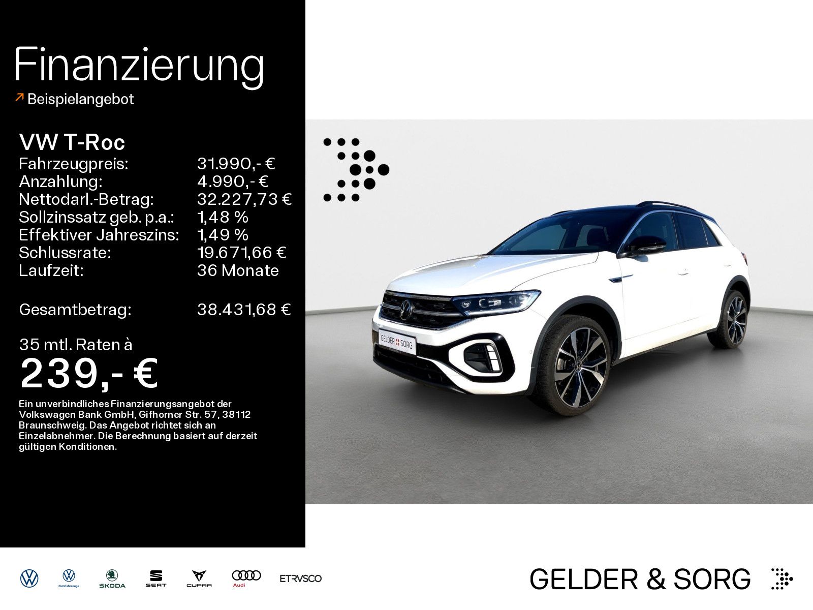 Volkswagen T-Roc 2.0 TDI R-Line 19Z*BEATS*Matrix*AHK*Pano*