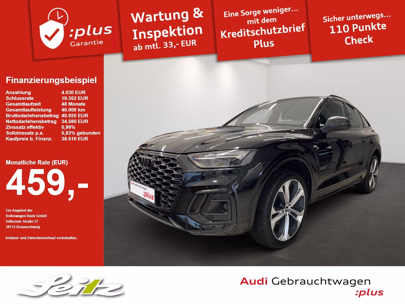 Audi Q5 Sportback 45 TFSI quattro S line *AHK*LED*KAM