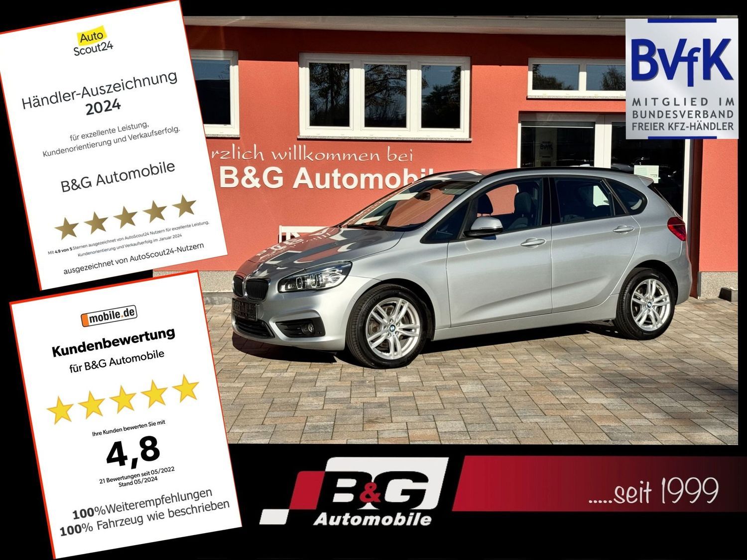BMW 220 Active Tourer Advantage*Garantie*TÜVneu*LED*