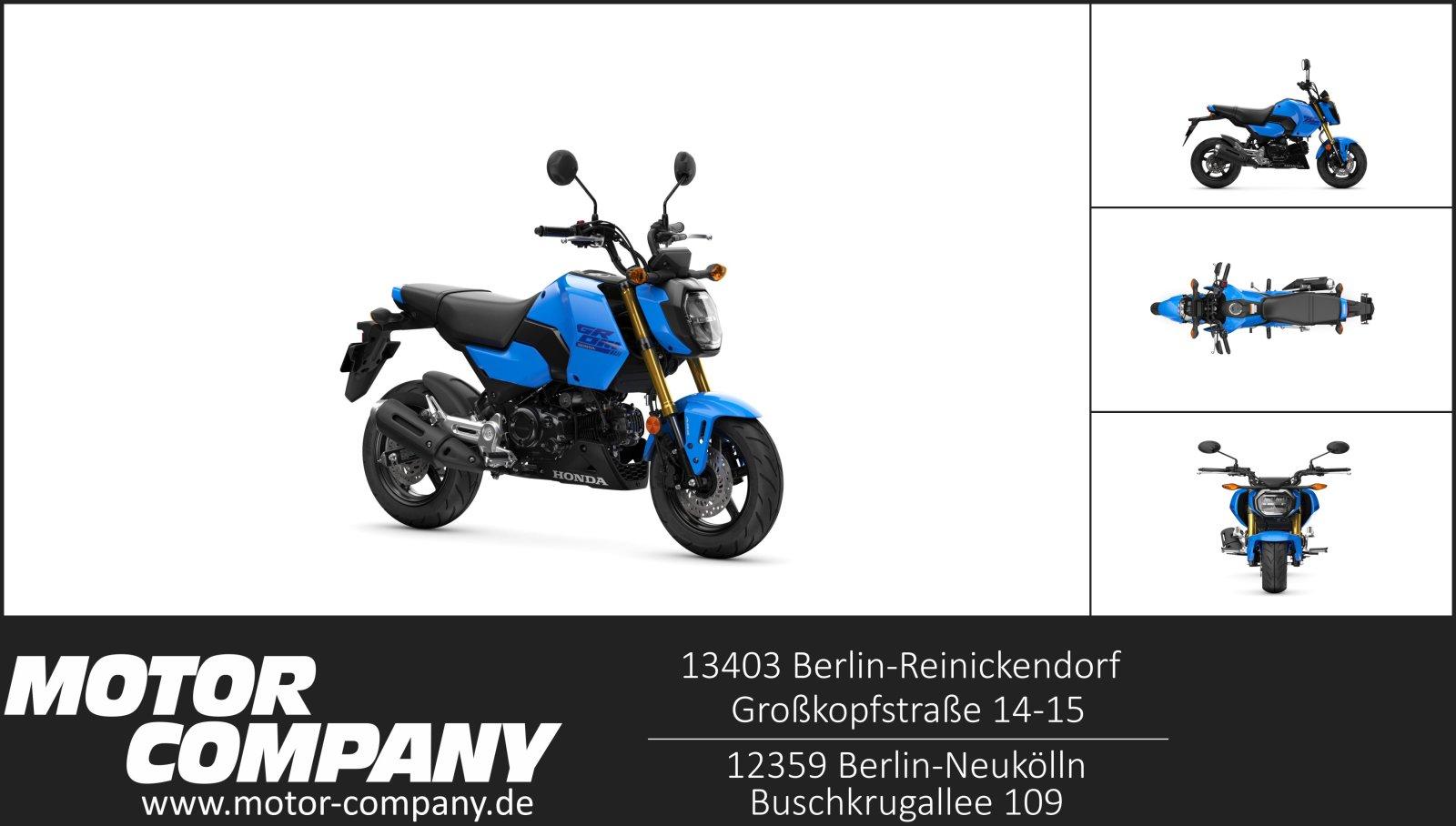Honda MSX125 Grom Blau Tageszulassung 03/26
