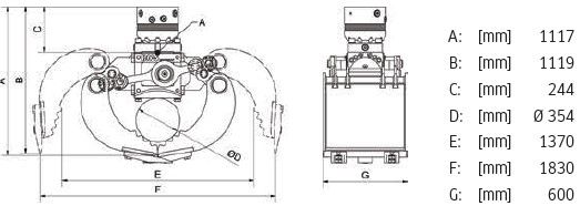 Fahrzeugabbildung Andere DMS SG12060 inkl. Rotator / Sortiergreifer / NEU