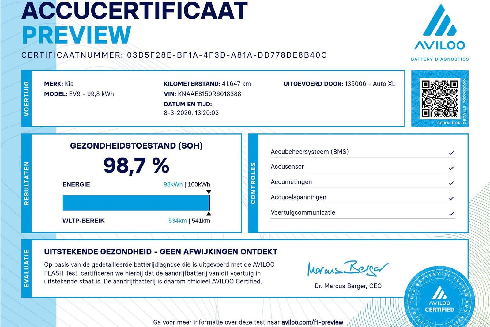Kia EV9 GT-Line AWD 99.8 kWh 7-Pers Warmtepomp Full