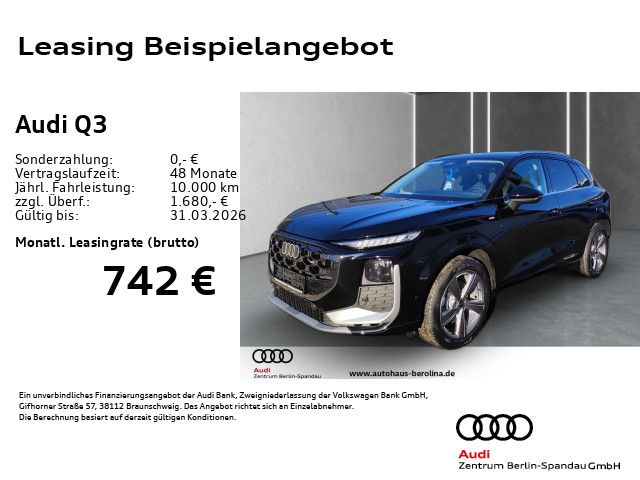 Vorschaubild: AUDI Q3 TFSI qu. S line S tronic *ACC*LED+*R-CAM*SHZ* (Fahrzeug-Nr. ABNN77)