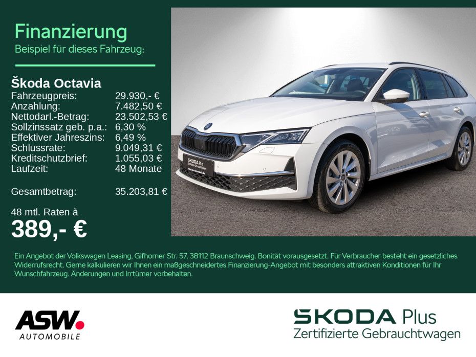 Skoda Octavia Combi Selection 2.0 TDI DSG LED 360° HUD