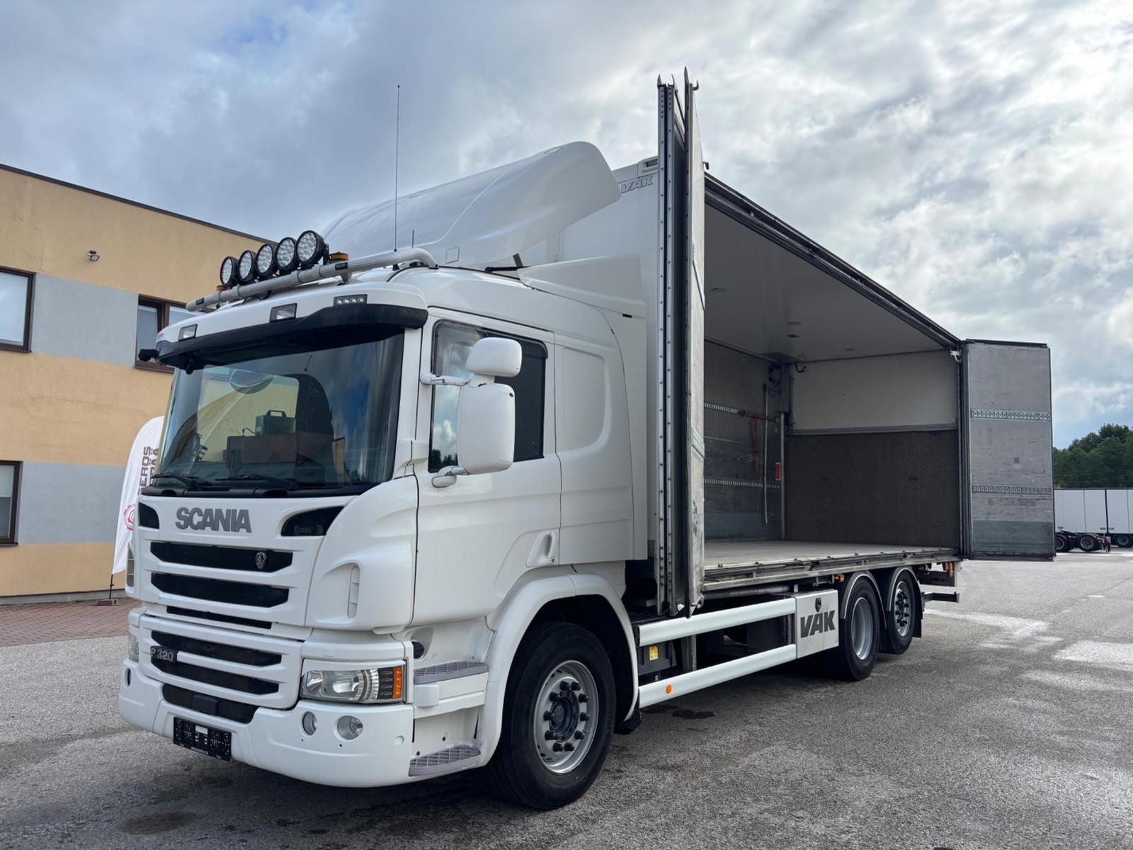 Scania P320 6x2*4 EURO6 + FULL SIDE OPENING BOX
