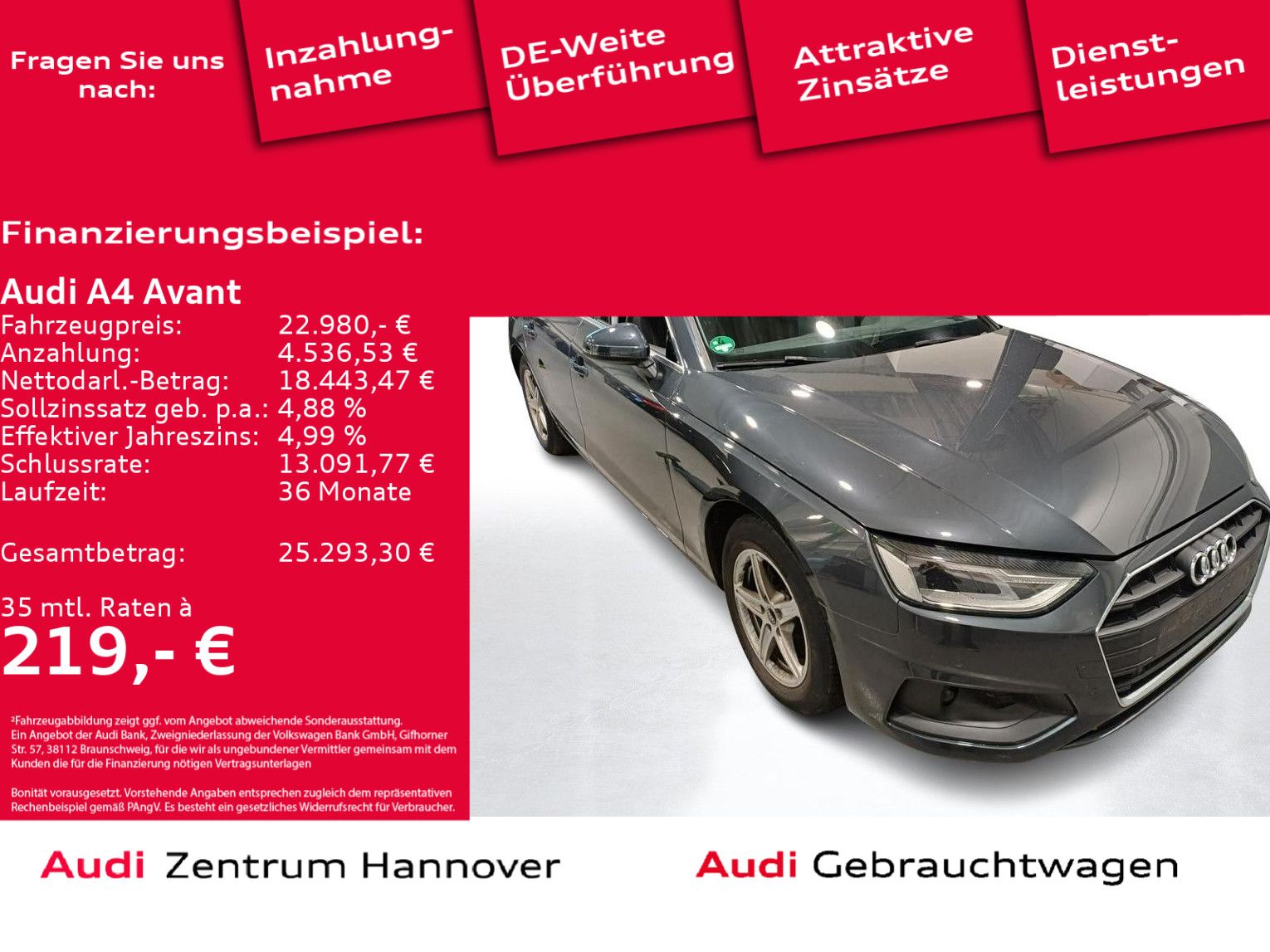 Audi A4 Avant 30 TDI LED ACC Navi DAB